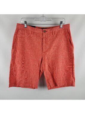 Banana Republic Shorts Mens 33 Red Emerson Straight Fit 11" Inseam NWT